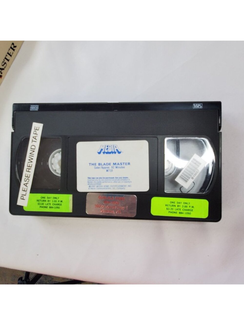 The Blade Master VHS 1984 Action Fantasy Previous Rental Movie - Picture 7 of 7